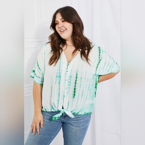 Sew In Love Beachy Keen Full Size Tie-Dye Top - Picture 4 of 12